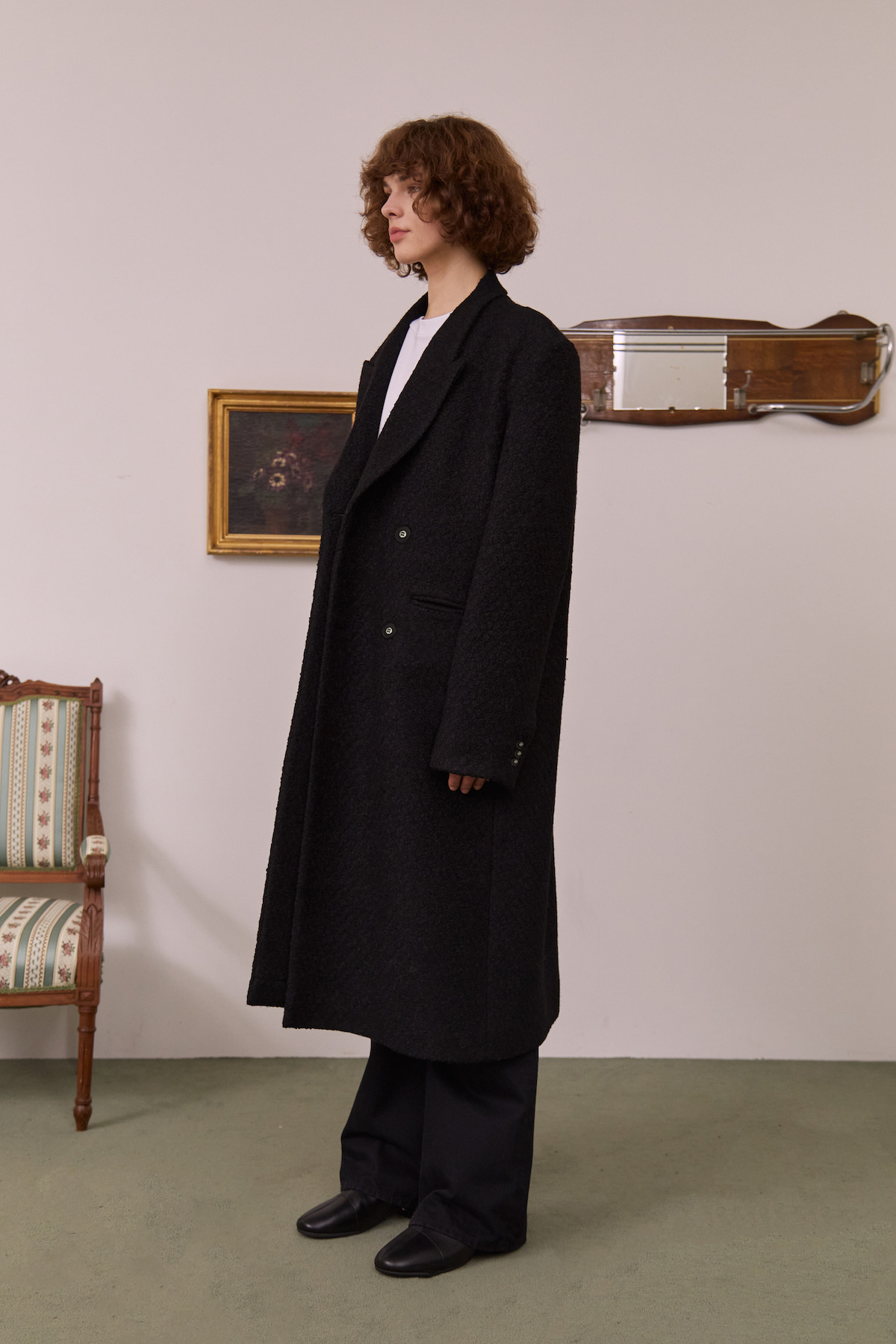 Overfit Double - Breasted Coat Black (12월 9일 순차 발송)