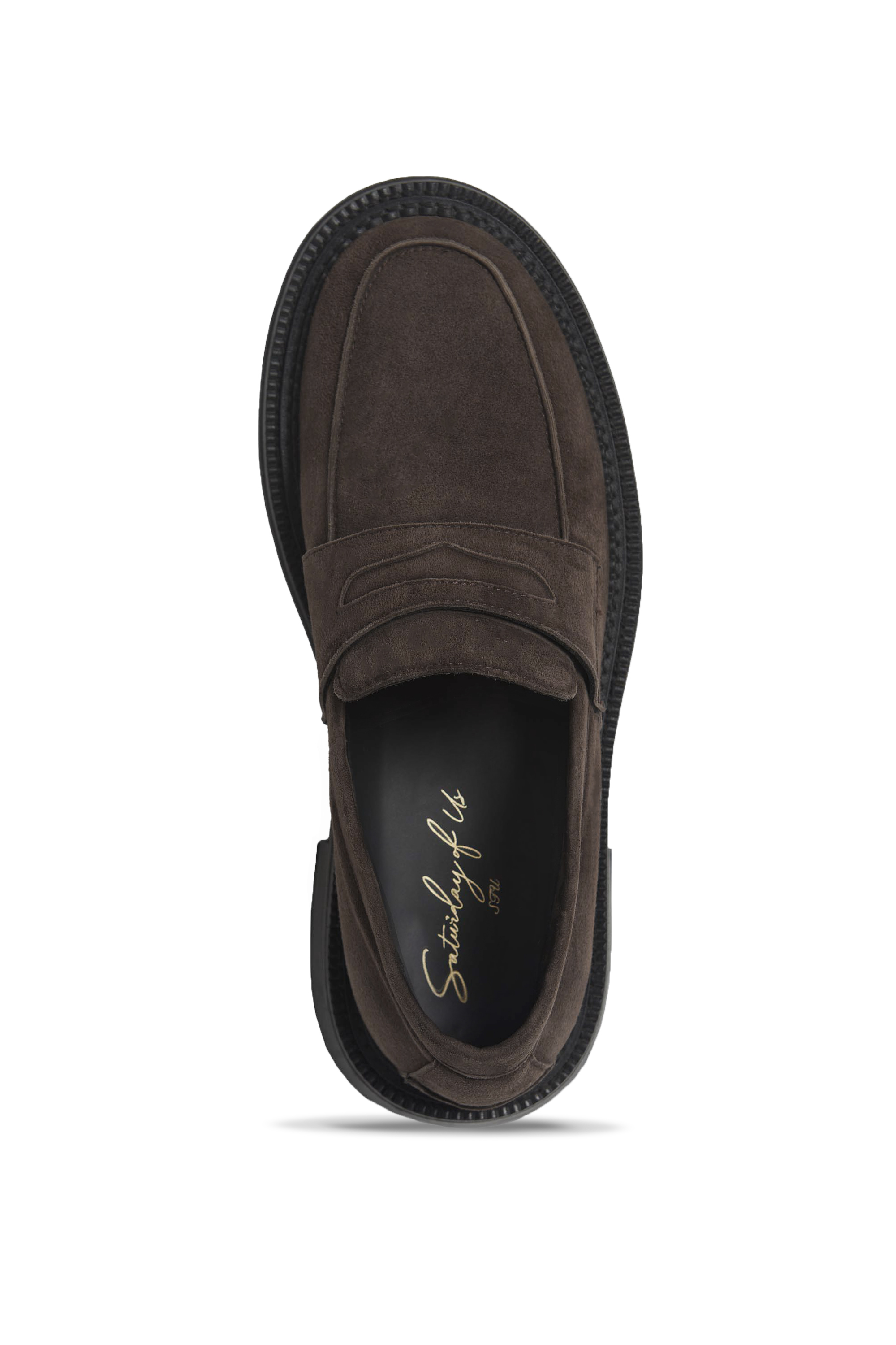 Suede Penny Loafers  Brown